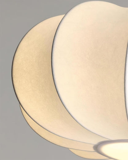 Lamp With Fabric Shade White Pendant