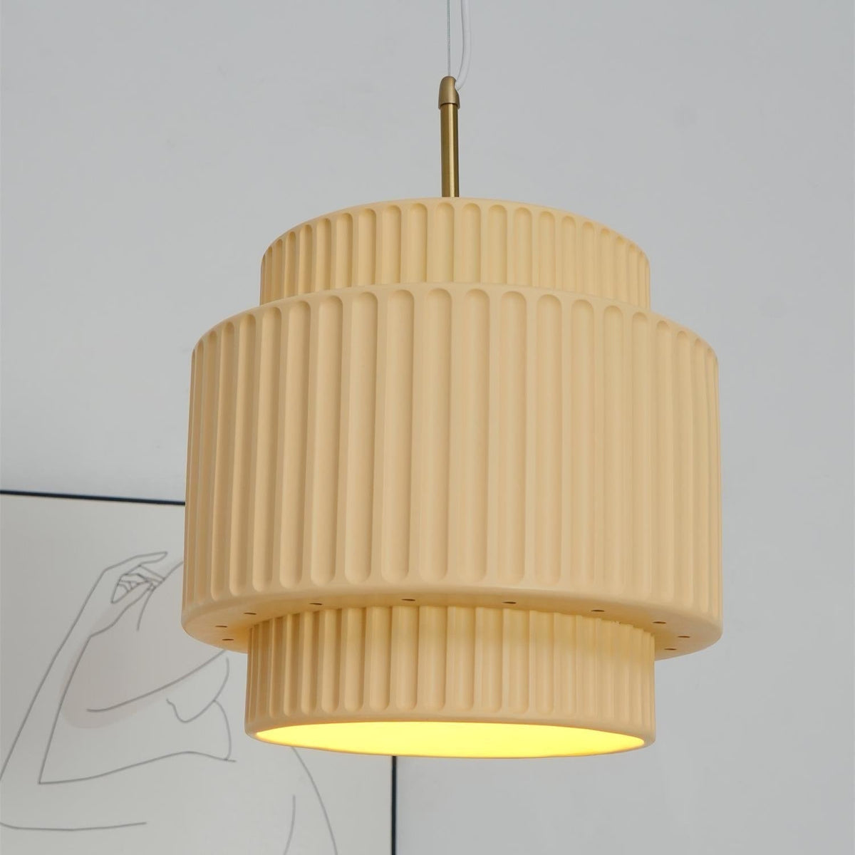 Pendant Light for Elegant Ambience Ribbed
