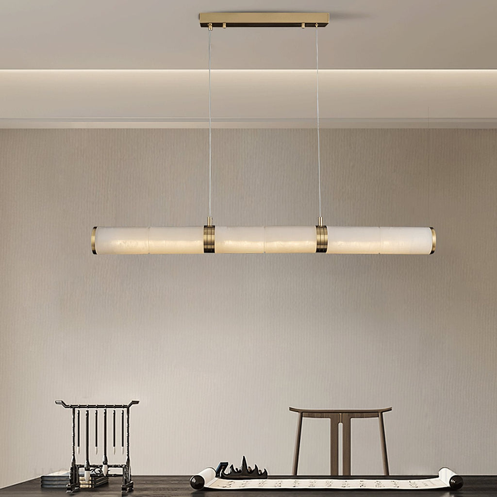 Pendant Light Soft Alabaster Linear Glow