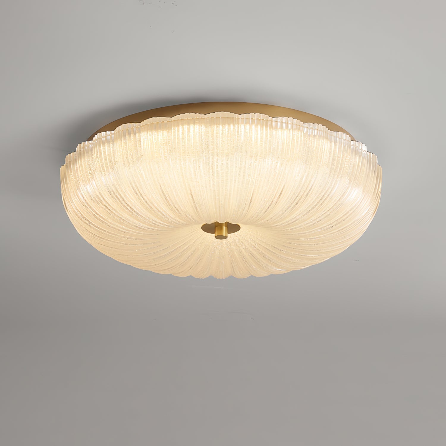 Textured Diffuser Ripple Glass Ceiling Light