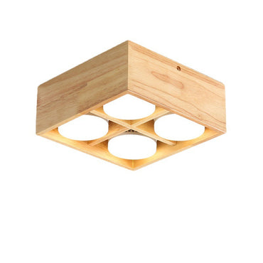 Wooden Ceiling Light With 3 Colour LED Board Muto
