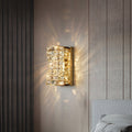 Modern Rectangular Crystal LED Vanity Wall Light LumenCraft