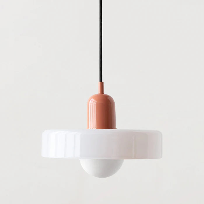 Warm Glow Vintage Glass Pendant Light
