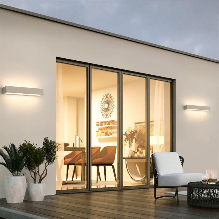 Outdoor Monochrome Led Wall Light For Exterior Use