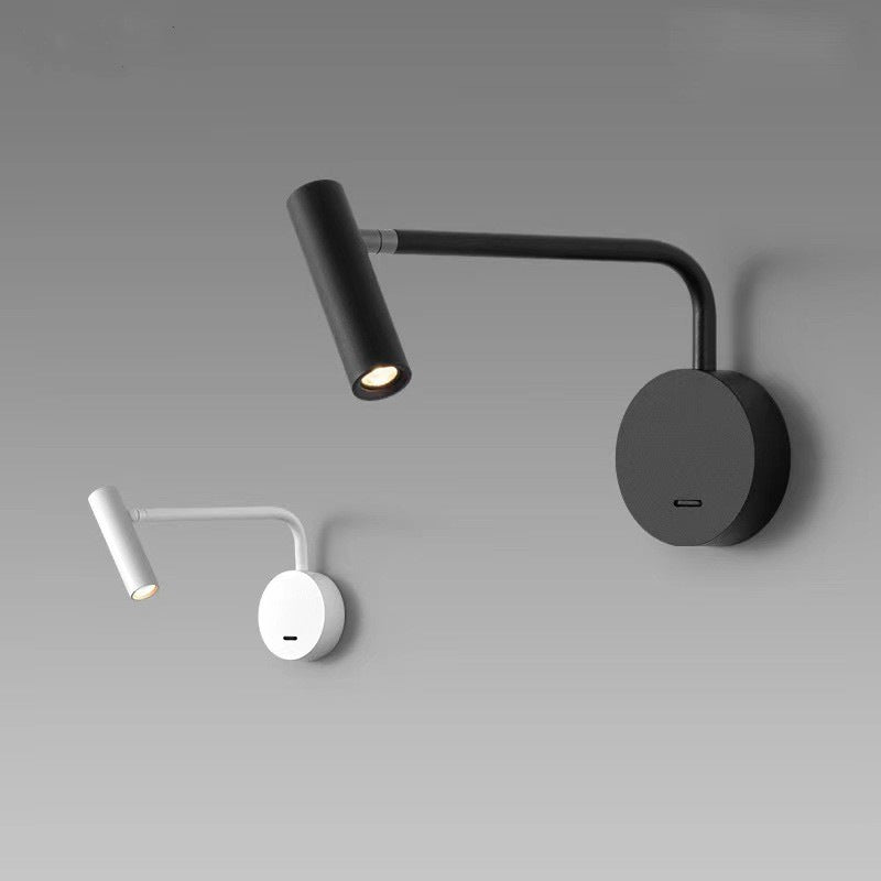 LED Adjustable Colour Temp Swing Arm Wall Light LumaArc Spotlight