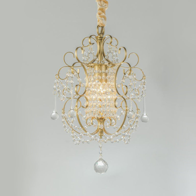 Pendant Light Contemporary Crystal Metal For Bedroom