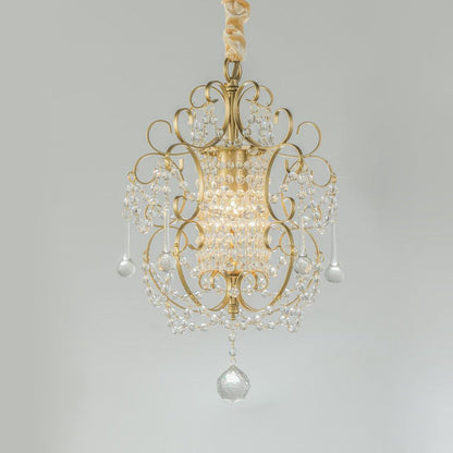Pendant Light Contemporary Crystal Metal For Bedroom