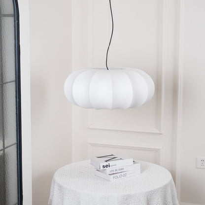 Pendant Linen Beige Pumpkin Light With Glow Soft