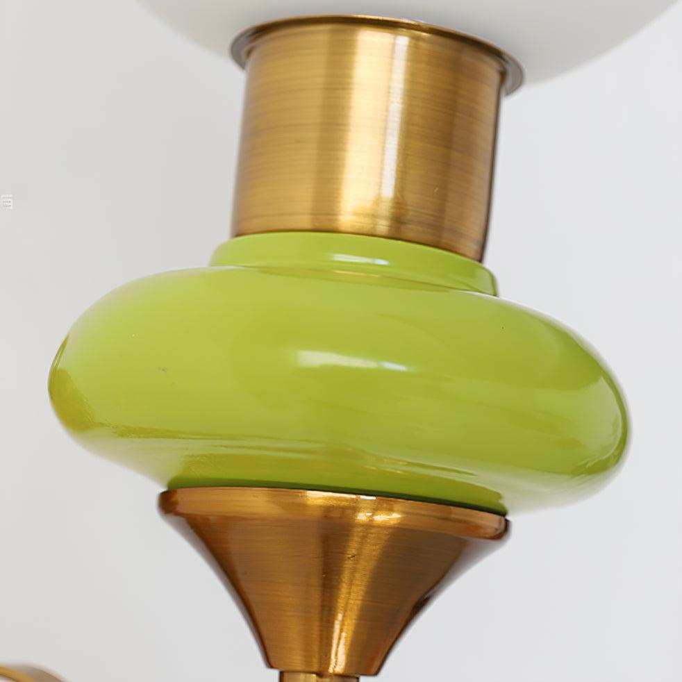 Glass Shade And Brass Finish Wall Sconce Dimmable Damp Rated