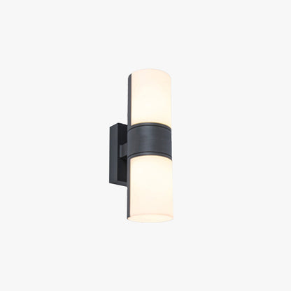 Black And White Cylindrical Outdoor Rotatable Wall Light IP65