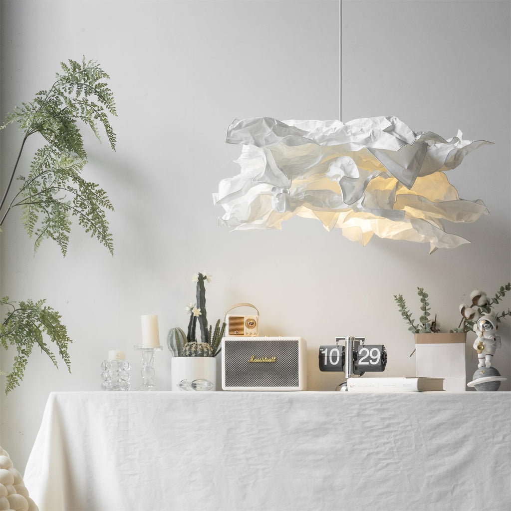 Pendant Light With Soft Ambient Glow Origami Paper