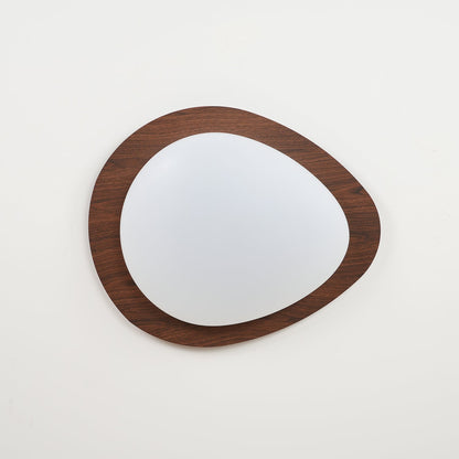 Warm Ambience Walnut Pebble Ceiling Light