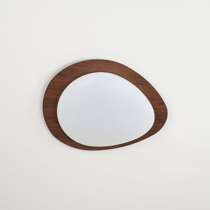 Warm Ambience Walnut Pebble Ceiling Light