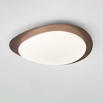 Warm Ambience Walnut Pebble Ceiling Light