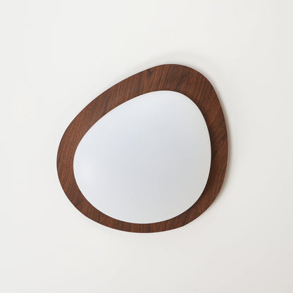 Warm Ambience Walnut Pebble Ceiling Light