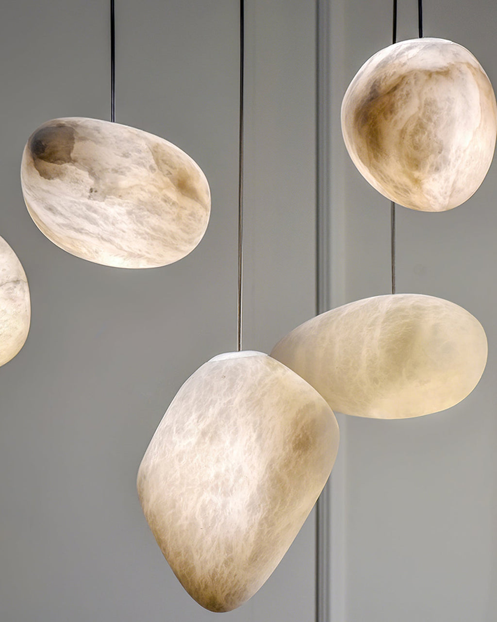 Soft Ambient Glow Nerida Alabaster Pendant Light