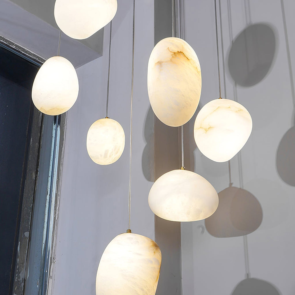 Soft Ambient Glow Nerida Alabaster Pendant Light