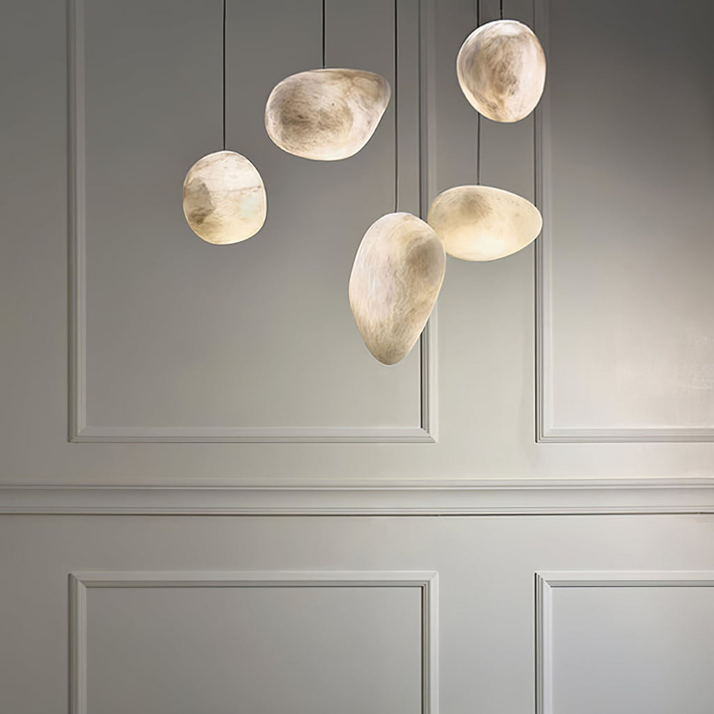 Soft Ambient Glow Nerida Alabaster Pendant Light