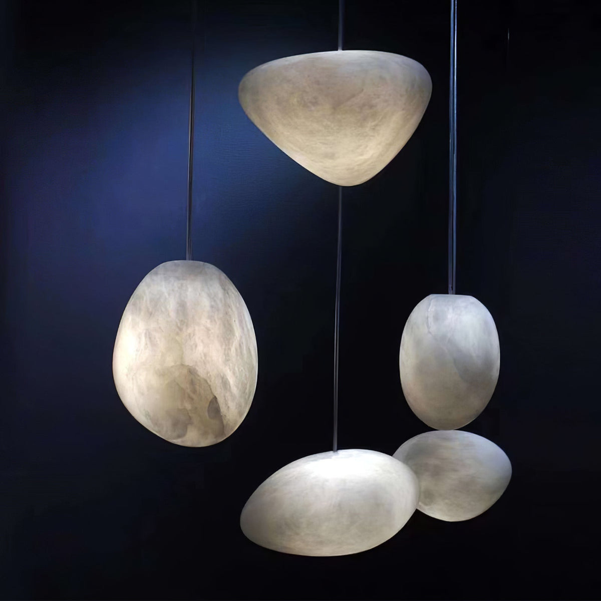 Soft Ambient Glow Nerida Alabaster Pendant Light