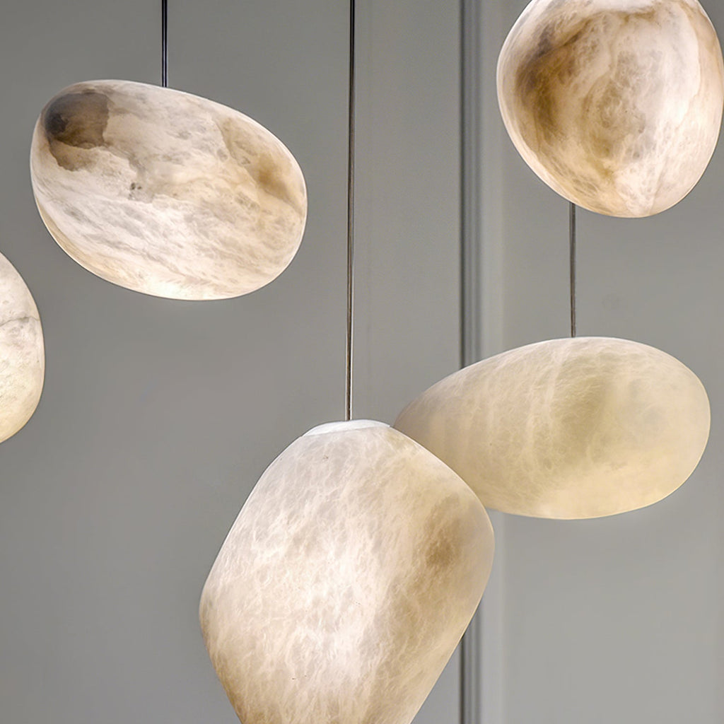 Soft Ambient Glow Nerida Alabaster Pendant Light