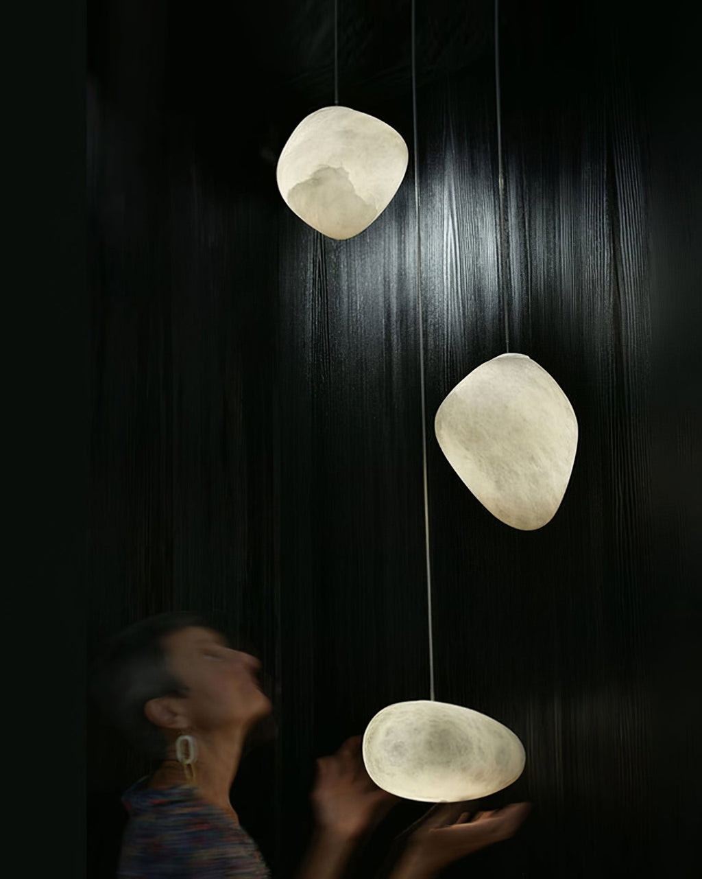 Soft Ambient Glow Nerida Alabaster Pendant Light