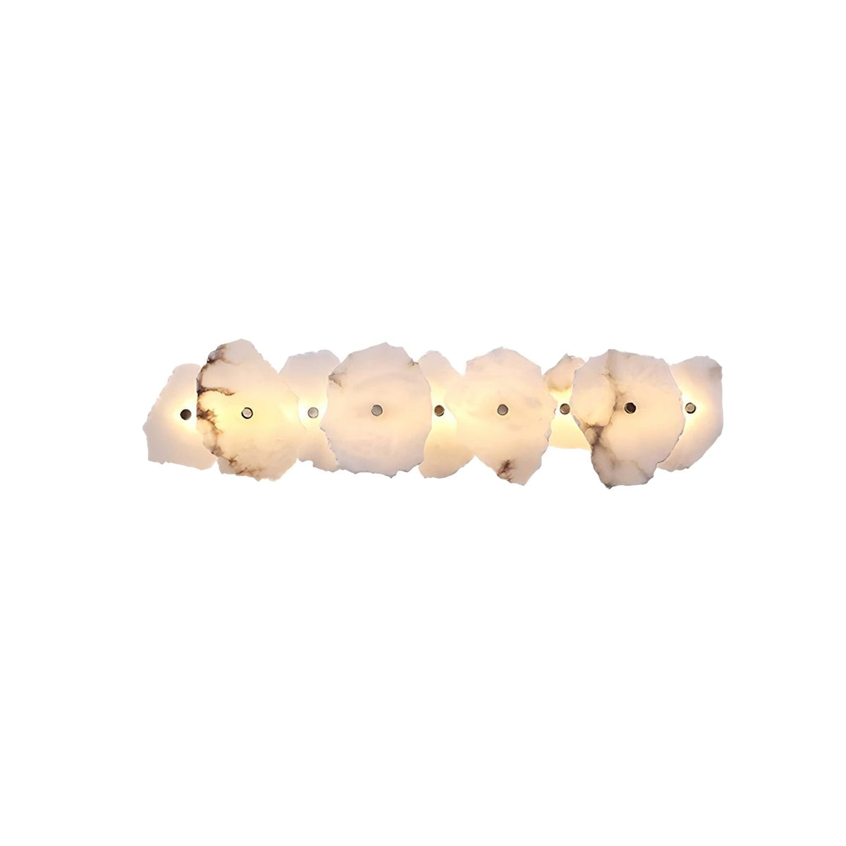 Soft LED Light Alabaster Floral Wall Lamp