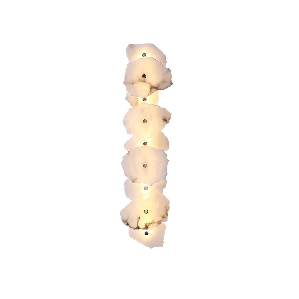Soft LED Light Alabaster Floral Wall Lamp