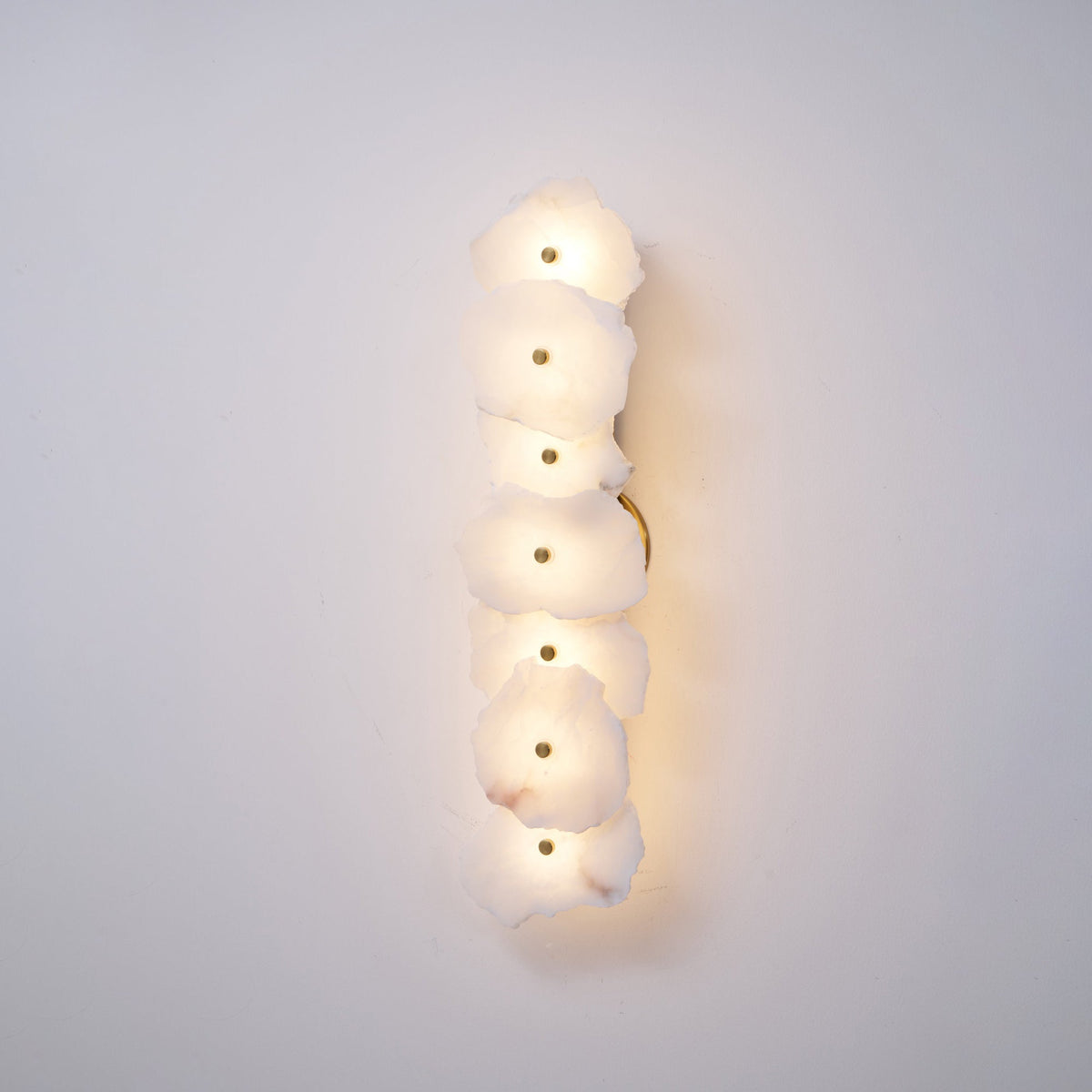 Gentle LED Glow Alabaster Bloom Wall Light