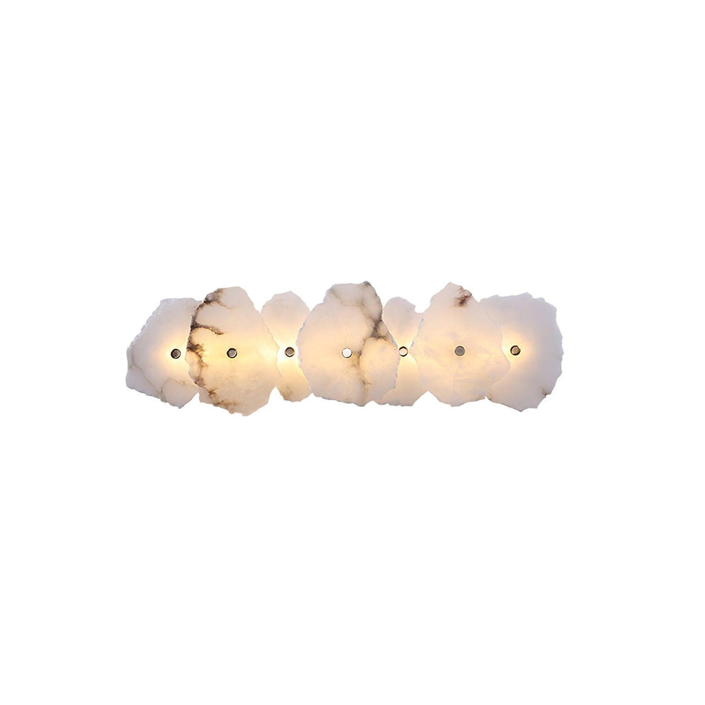 Gentle LED Glow Alabaster Bloom Wall Light