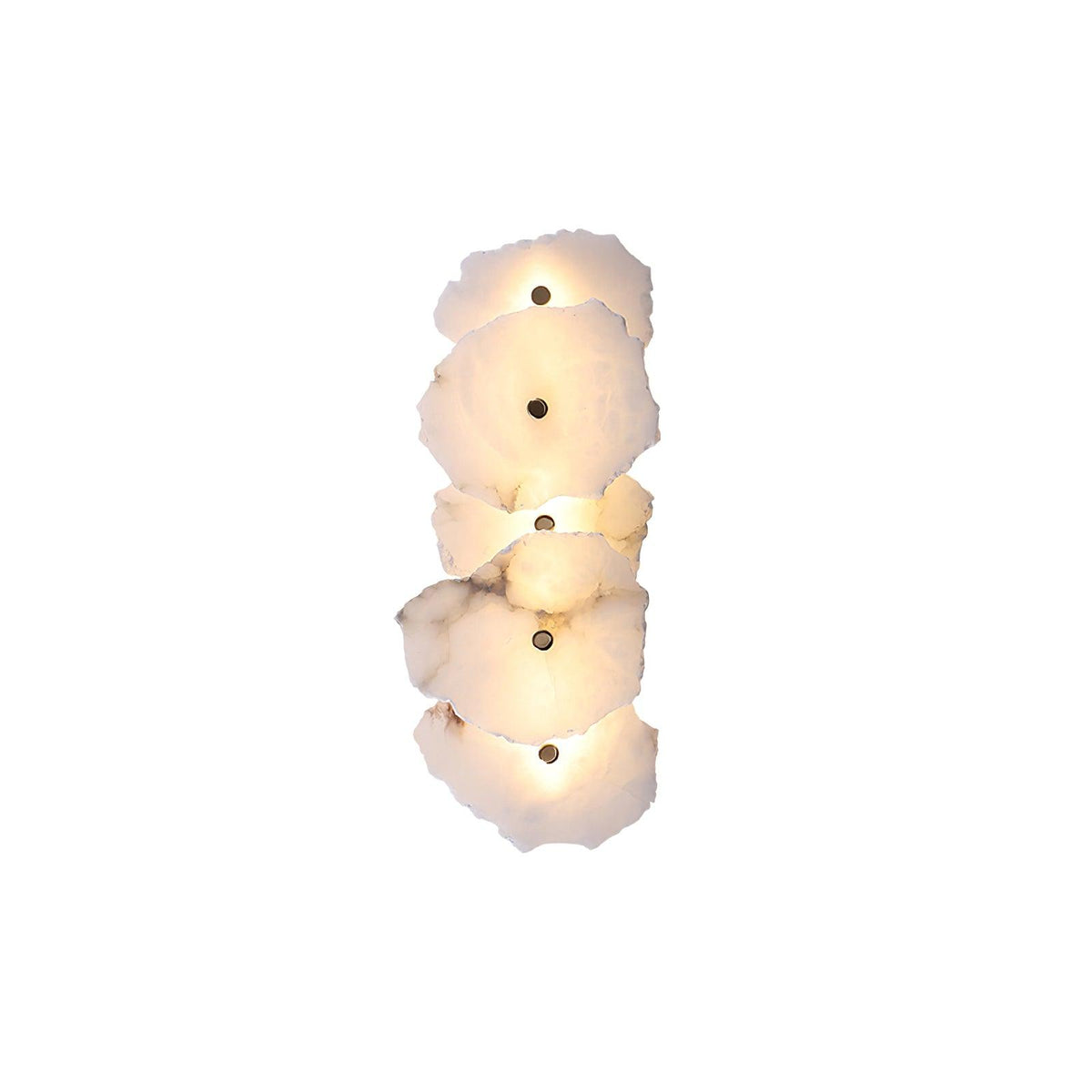 Gentle LED Glow Alabaster Bloom Wall Light