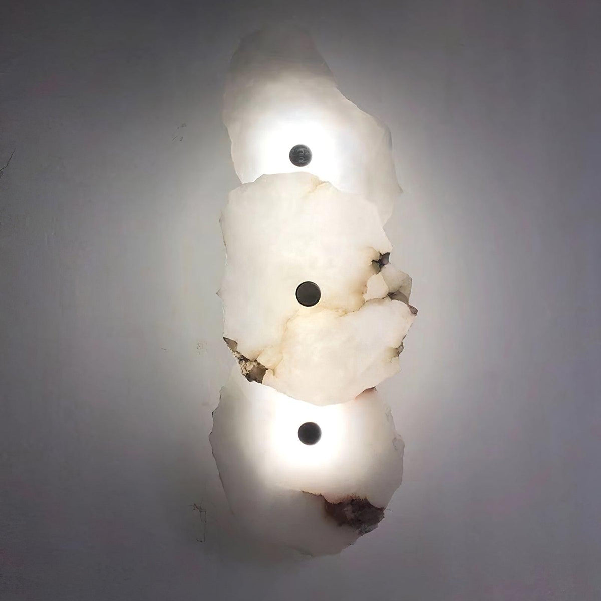 Gentle LED Glow Alabaster Bloom Wall Light
