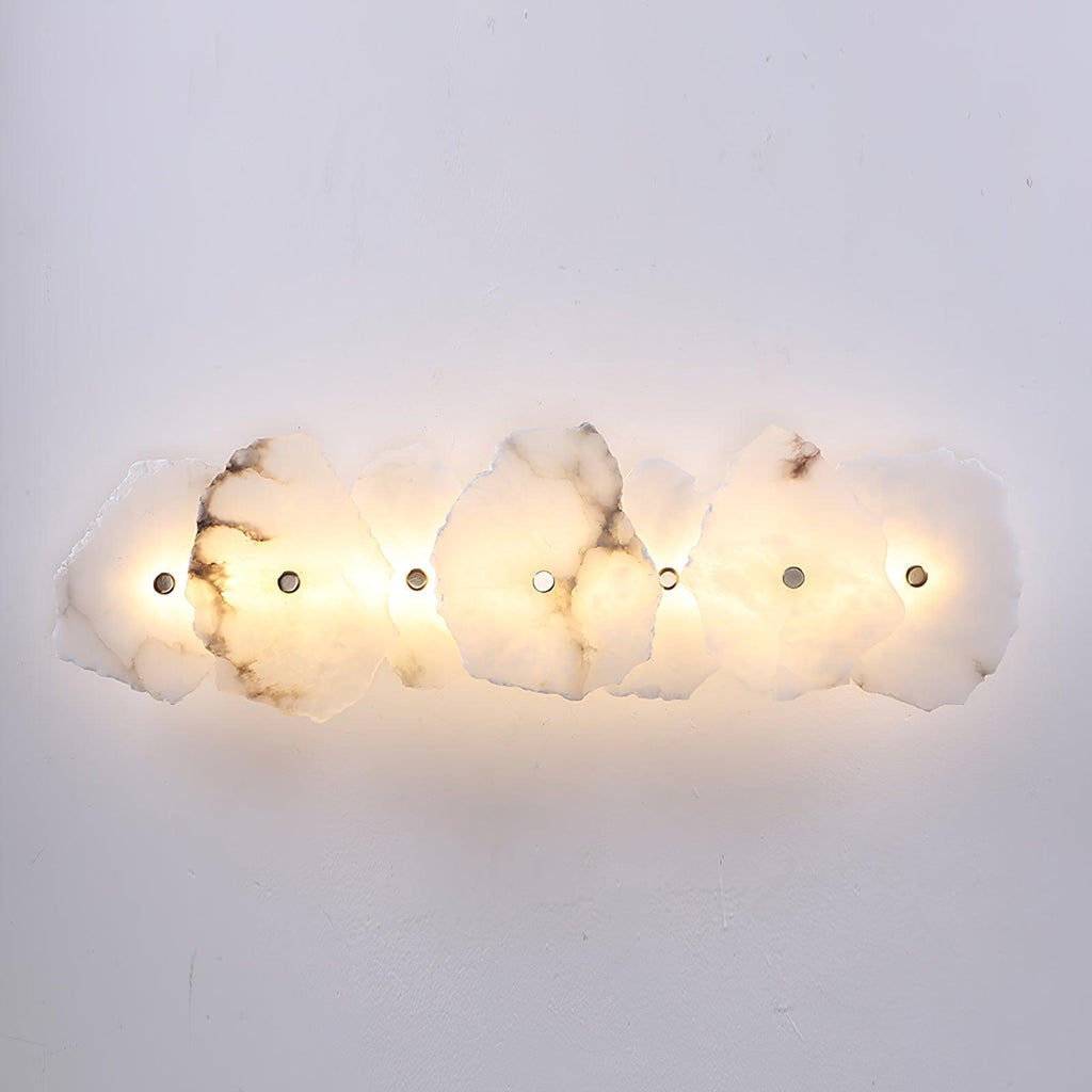 Gentle LED Glow Alabaster Bloom Wall Light