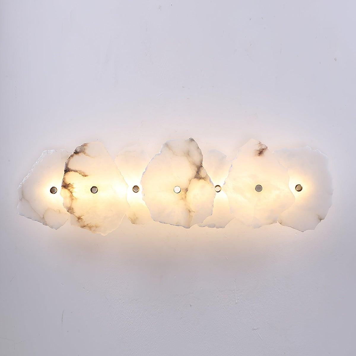 Gentle LED Glow Alabaster Bloom Wall Light