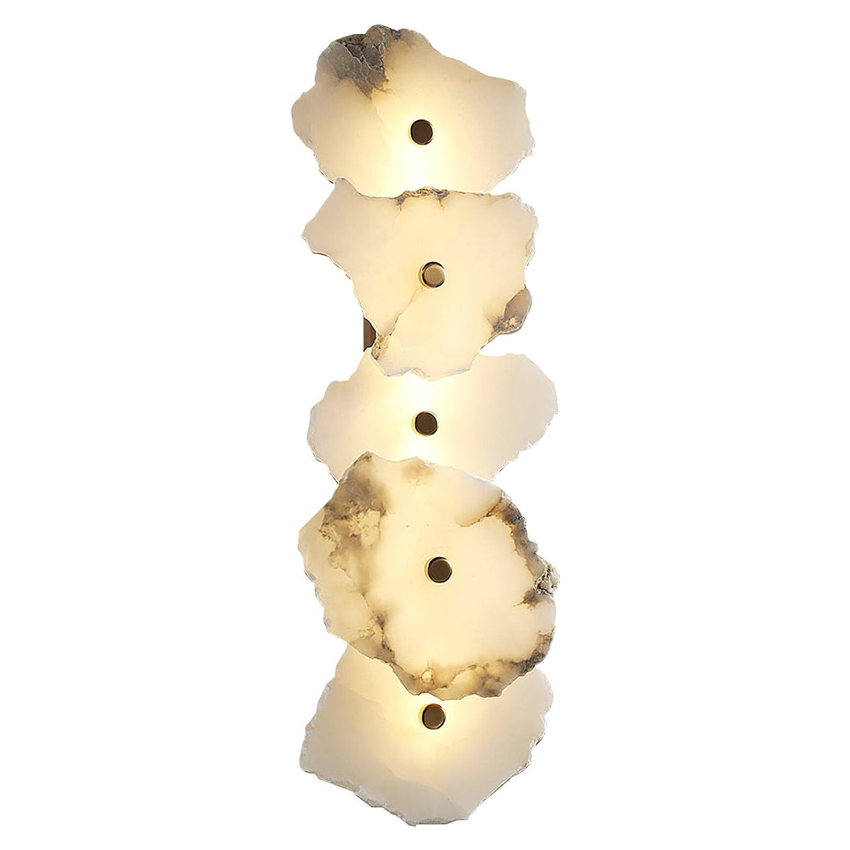 Gentle LED Glow Alabaster Bloom Wall Light
