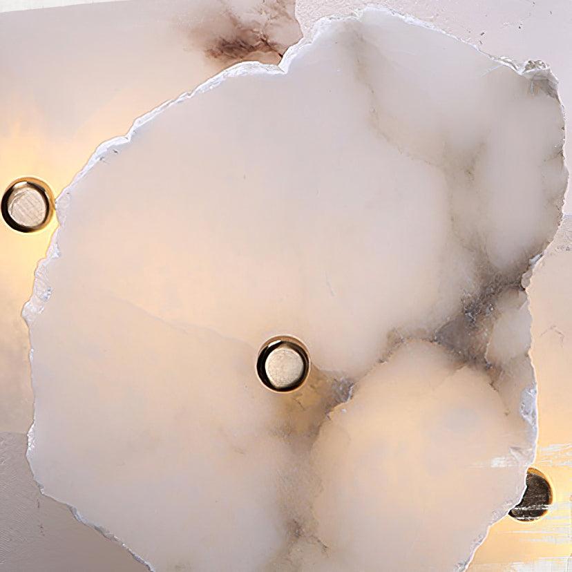Gentle LED Glow Alabaster Bloom Wall Light
