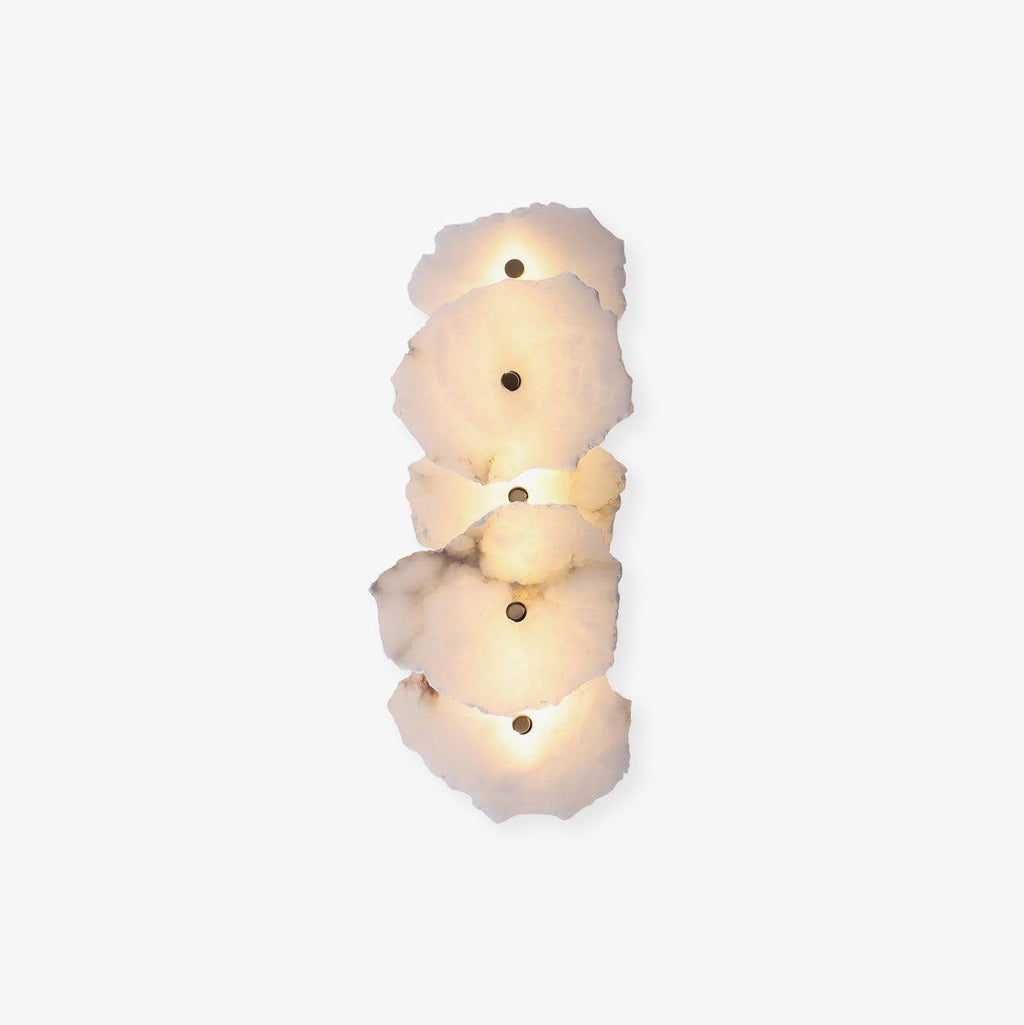 Soft LED Light Alabaster Floral Wall Lamp