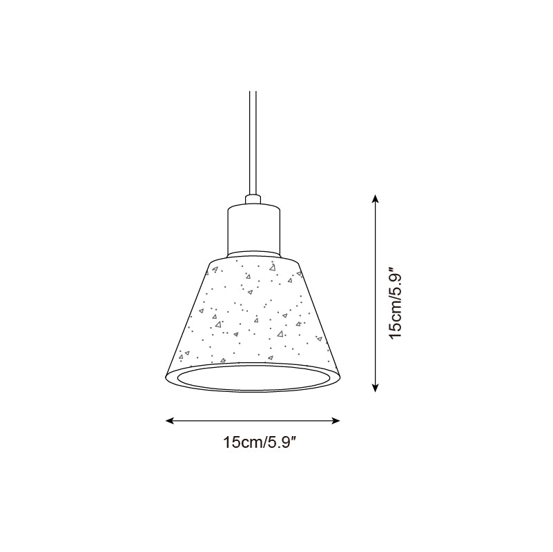 Walnut Wood Cluster Pendant Light With Travertine