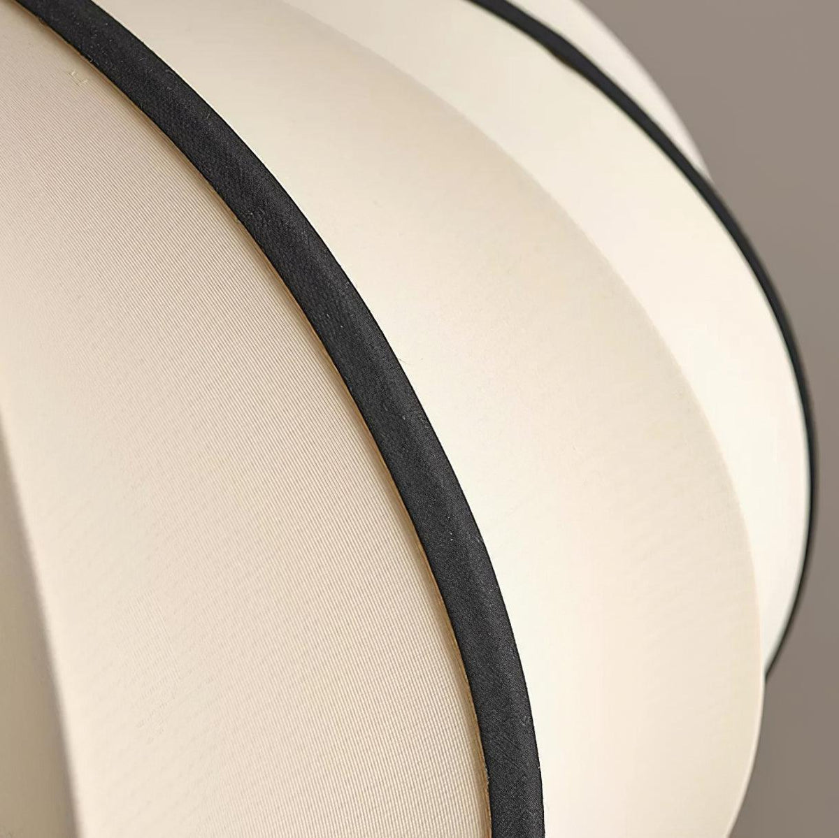 Metal Frame And Fabric Shade With Vintage Pendant Light