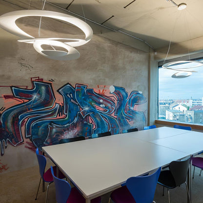 Warm Glow Modern Aluminum Lumenia Pendant Light