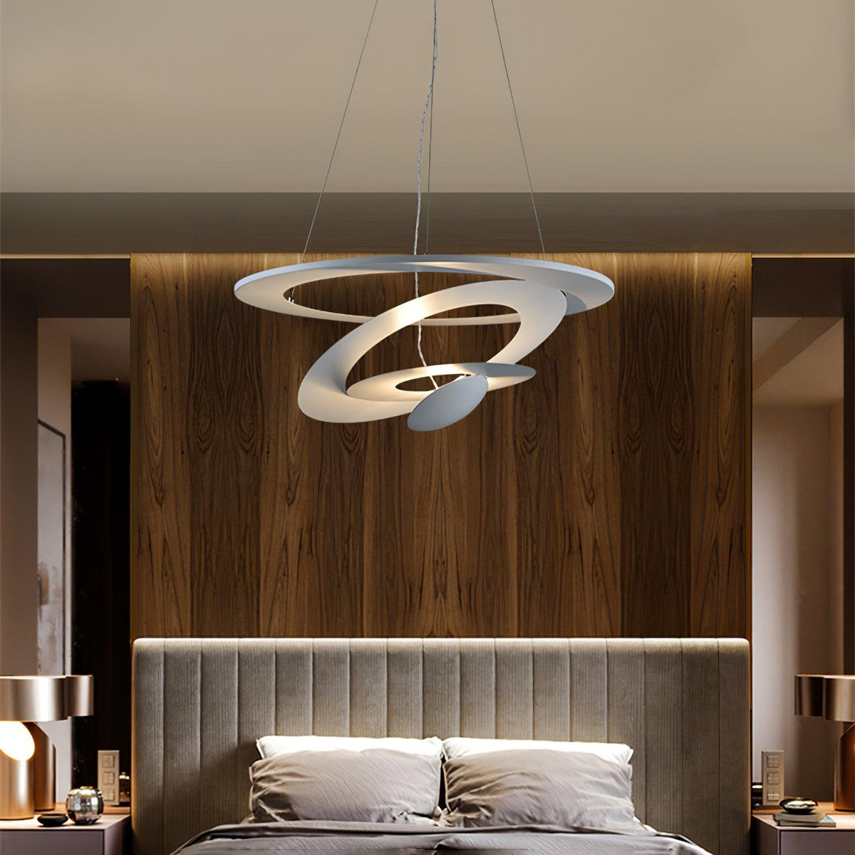 Warm Glow Modern Aluminum Lumenia Pendant Light
