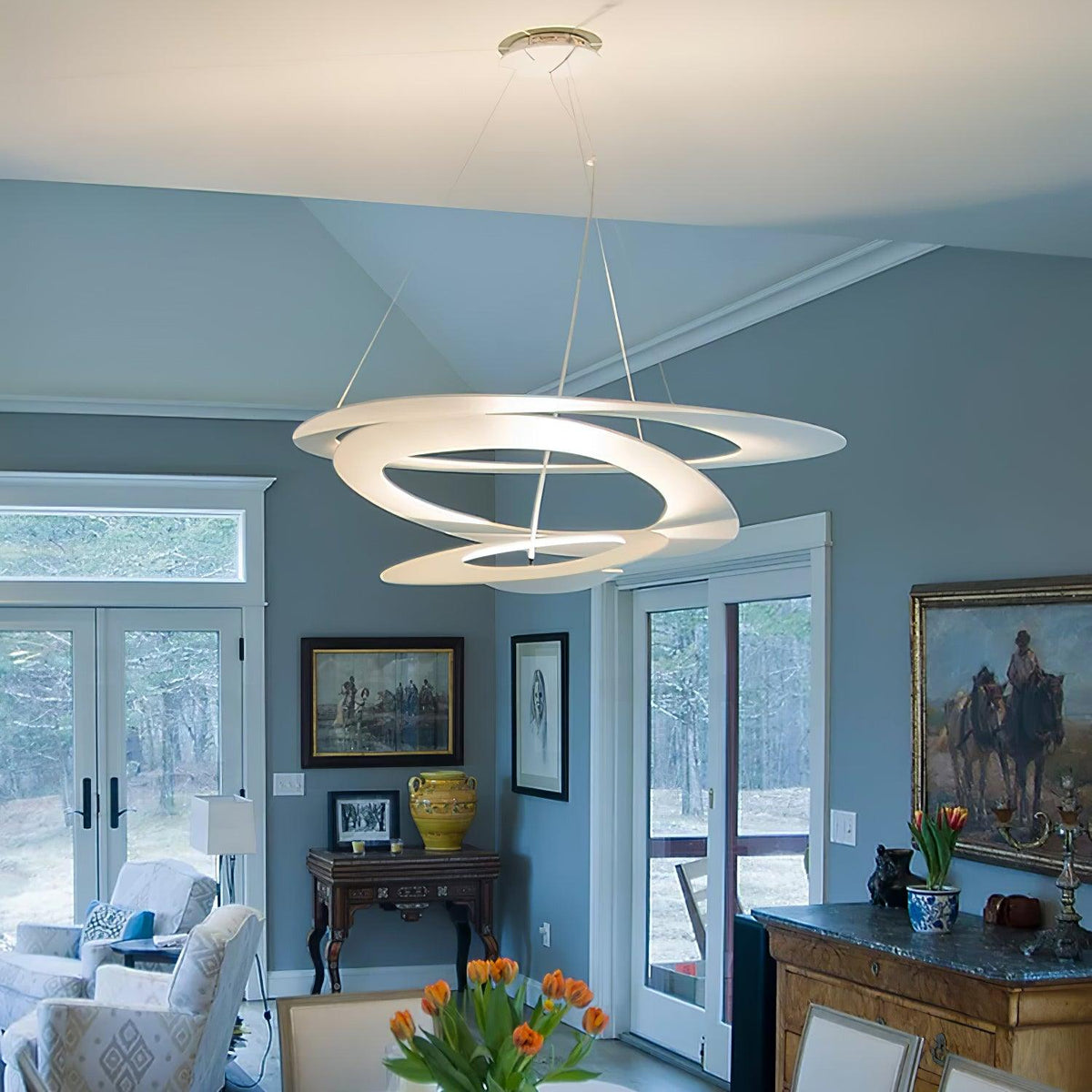 Warm Glow Modern Aluminum Lumenia Pendant Light