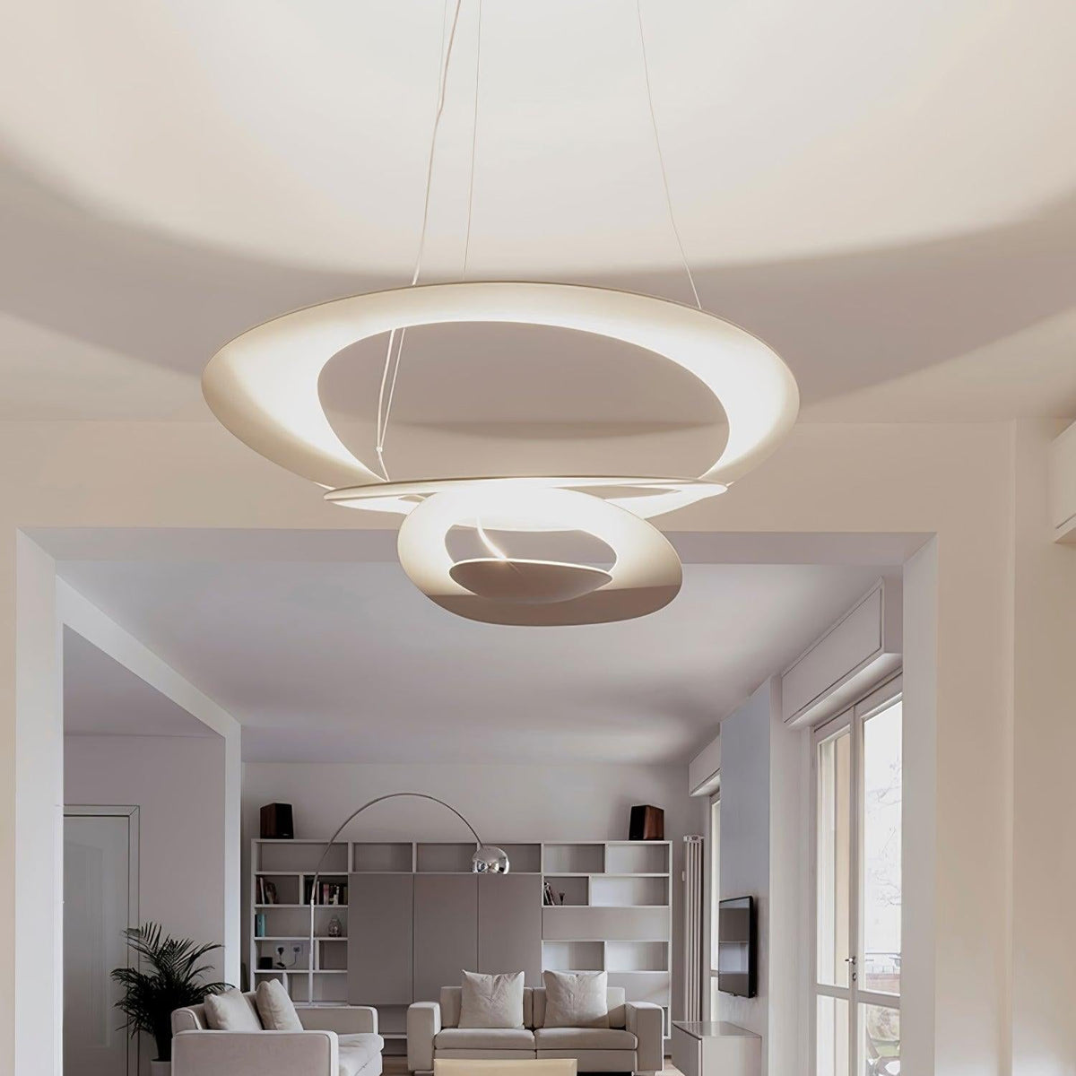 Warm Glow Modern Aluminum Lumenia Pendant Light
