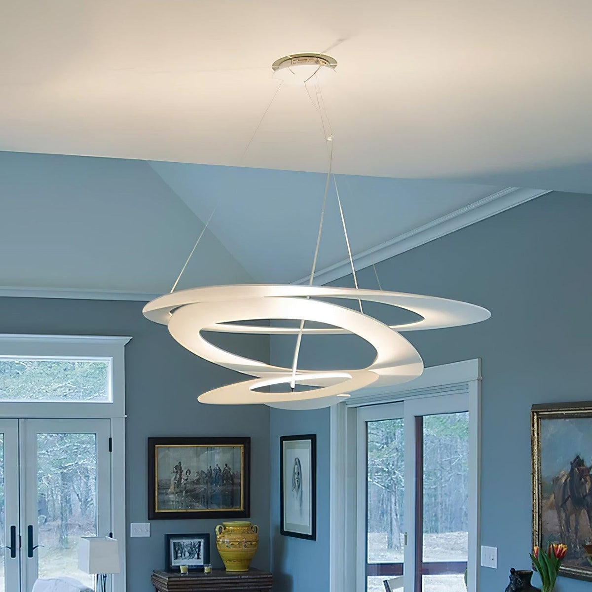 Warm Glow Modern Aluminum Lumenia Pendant Light