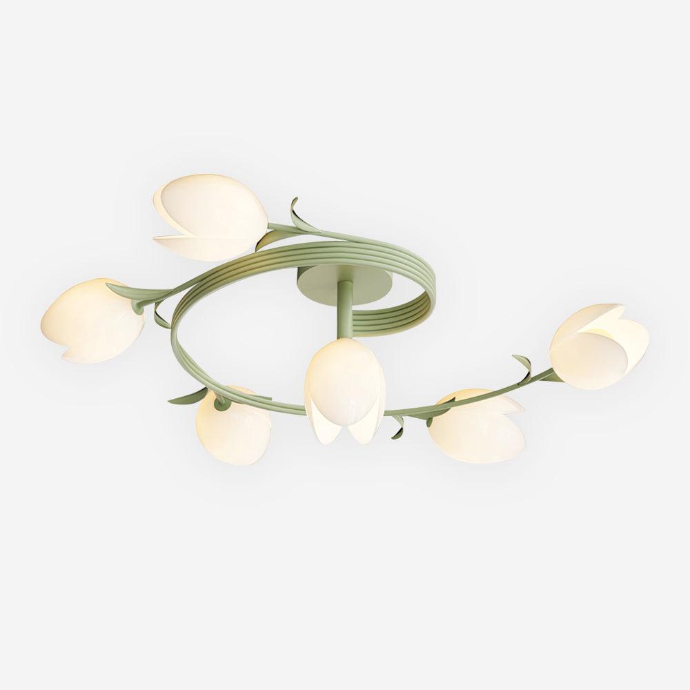 Tulip Ceiling Light Fitting Six Head