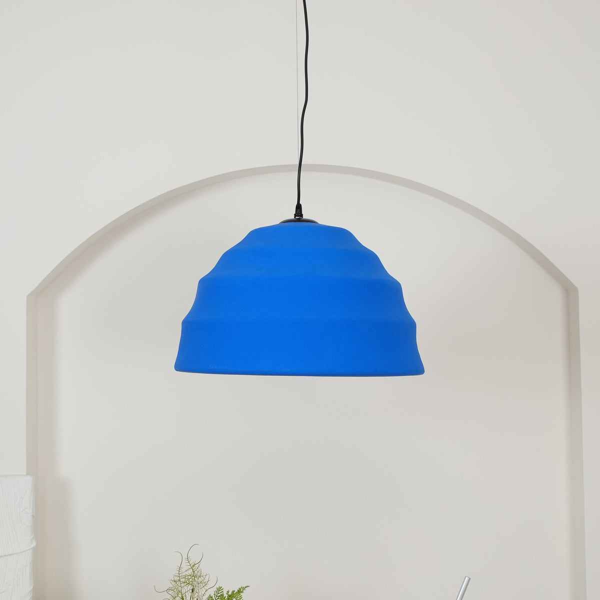 Warm Ambient Glow Resin Pendant Light