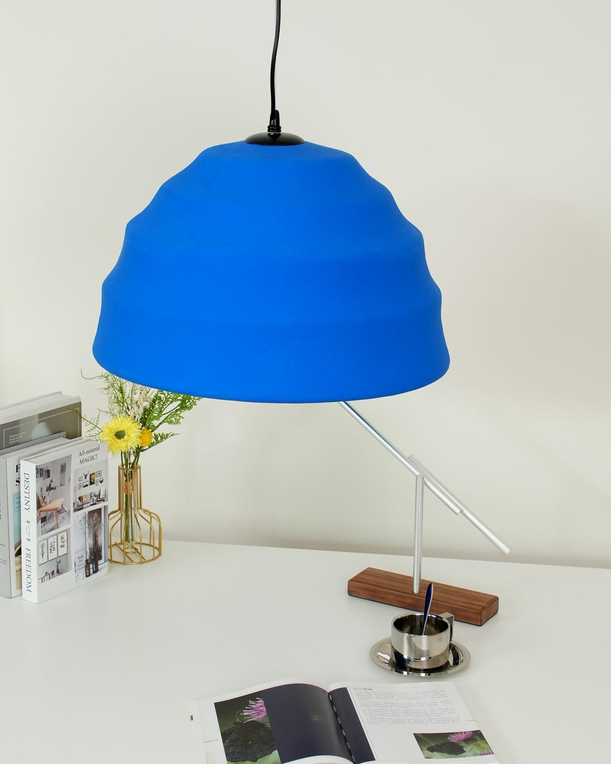 Warm Ambient Glow Resin Pendant Light