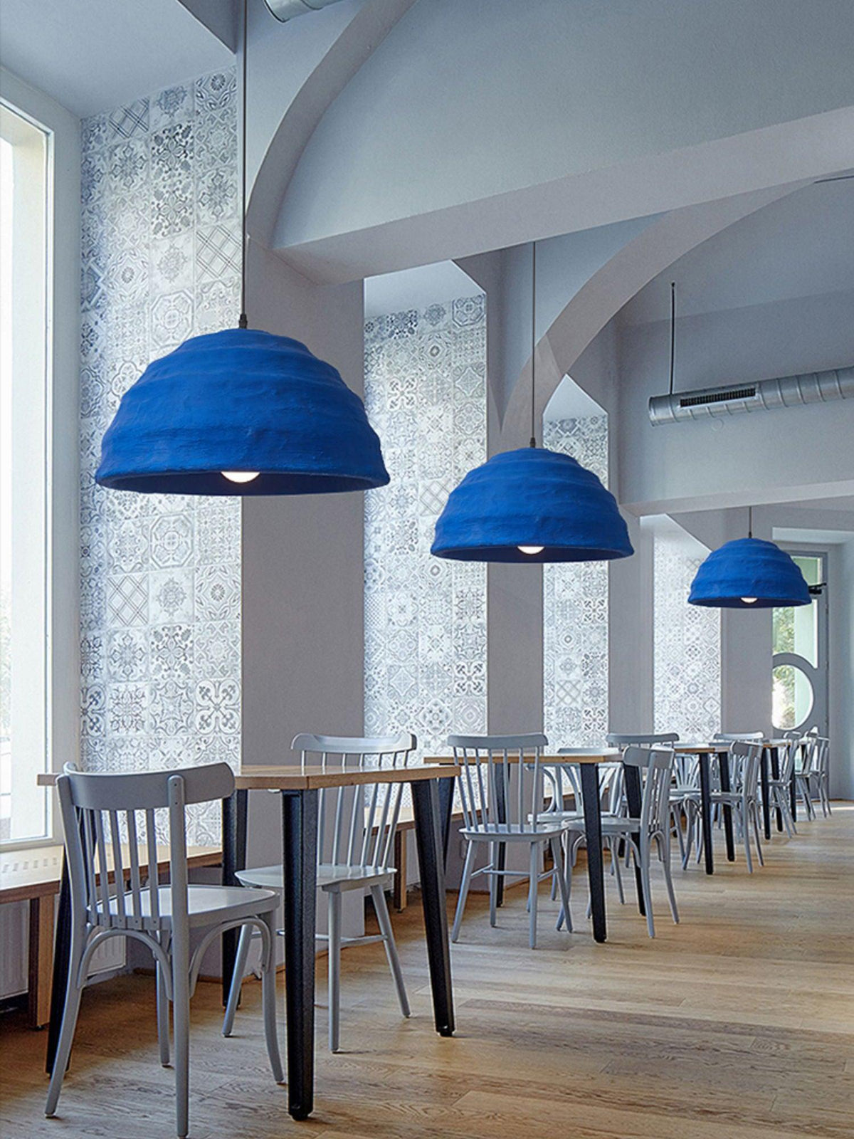 Warm Ambient Glow Resin Pendant Light