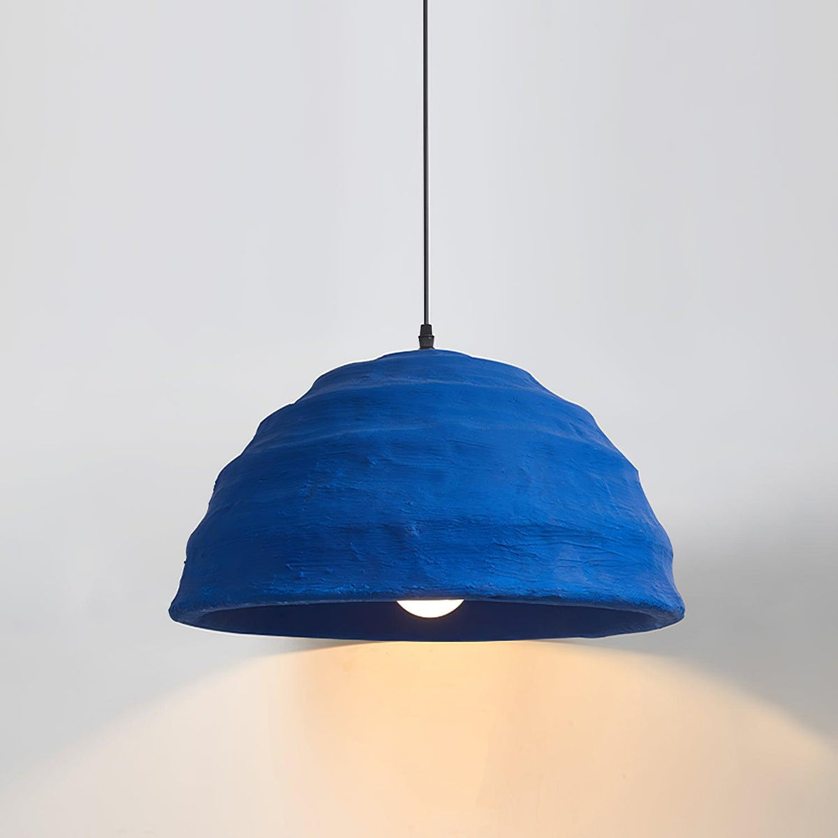 Warm Ambient Glow Resin Pendant Light