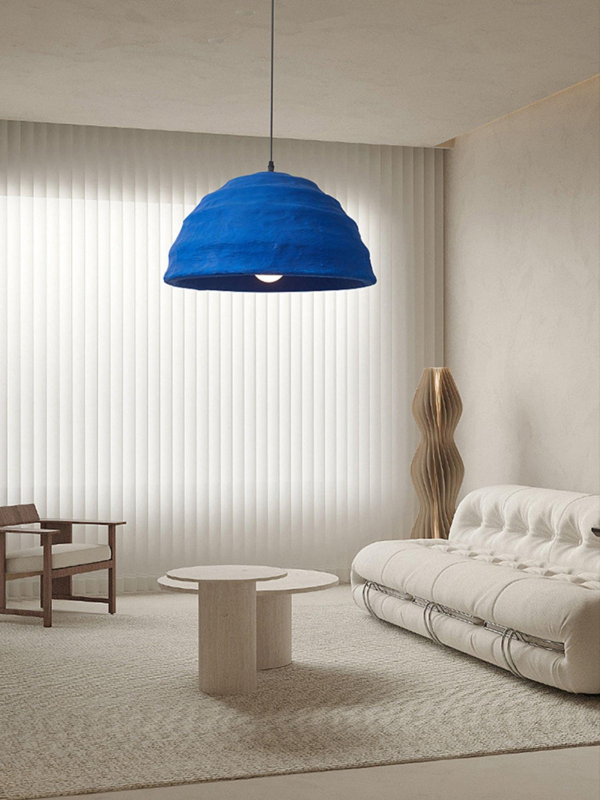 Warm Ambient Glow Resin Pendant Light