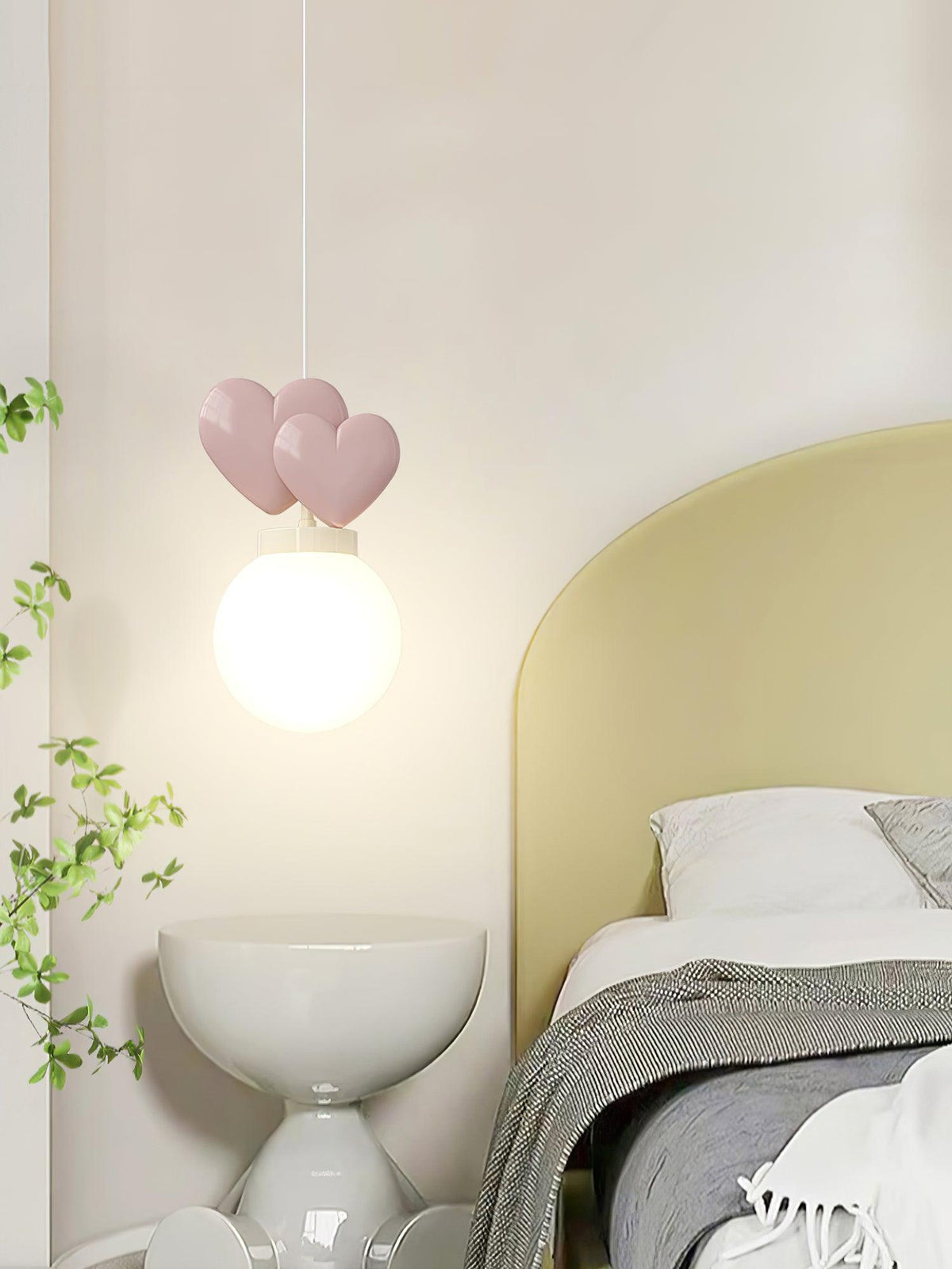 Soft Ambient Glow Milky Resin Pendant Light